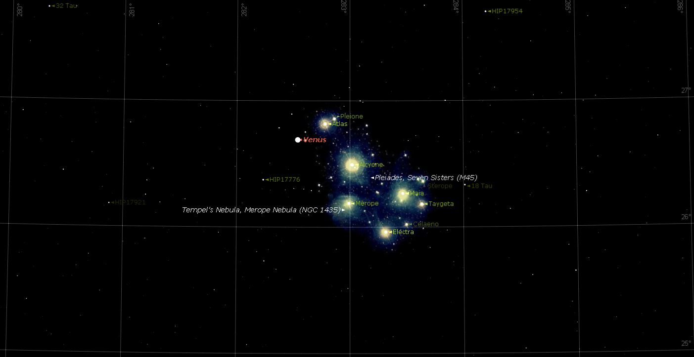 Venus and M45 Conjunction